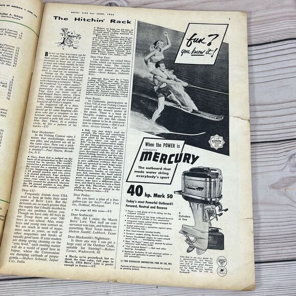 Vintage BOYS LIFE Magazine June 1954 Boy Scouts Advertisement Hard Luck Stallion - Picture 11 of 16